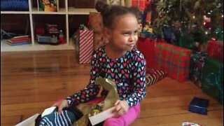 Grandpa plays Christmas prank on granddaughter