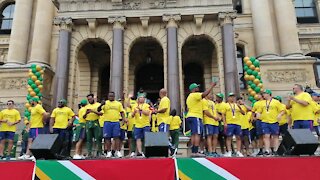 SOUTH AFRICA - Cape Town - Springbok Trophy Tour (Video) (9Yx)