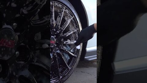 Subaru BRZ tS Wheel Cleaning | Nasty Black Wheels #cars #detailing #shorts