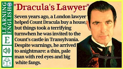 english story for listening ⭐ Level 3 – Dracula's Lawyer | WooEnglish