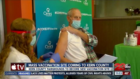 Mass vaccination site coming to kern county, vaccine education awareness