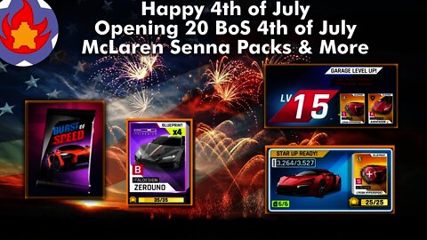 Happy 4thofJuly!Opening 20 Bos 4thofJuly McLaren Senna Packs| Asphalt 9: Legends for Nintendo Switch