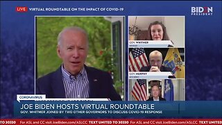 Joe Biden hosts virtual roundtable