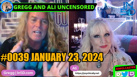 PsychicAlly and Gregg In5D LIVE and UNCENSORED #0039 January 23, 2004