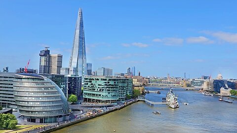 Views from London Tower Bridge (London Bridge) and Glass Floor 4K