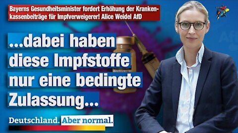 Bayerns Gesundheitsminister fordert Erhöhung der Krankenkassenbeiträge für Impfverweigerer AfD