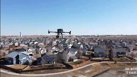 DJI Matrice 300 RTK filmed with Mavic Mini