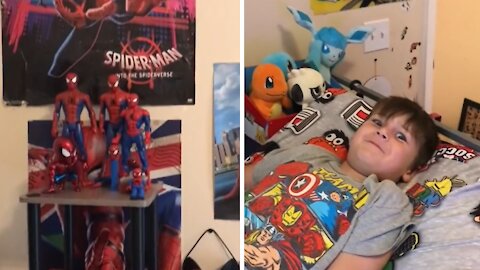 Autistic Boy Impressively Cleans And Organizes His Room