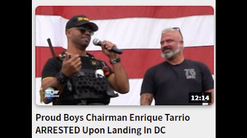 Proud Boys Chairman Enrique Tarrio ARRESTED Upon Landing In DC