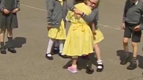 See The Moment One School Girl Shows Her New Prosthetic