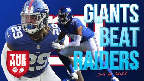 GIANTS BEAT THE RAIDERS | Raiders vs Giants Reaction/Recap