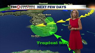 Moisture returns to SWFL with a better chance for rain into the weekend.