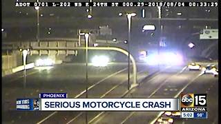 Motorcyclist injured in Loop 202 crash