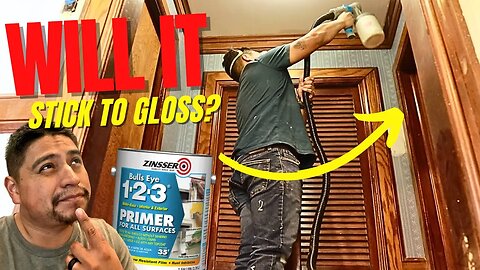 Zinsser Primer: The Ultimate Test On Glossy Trim #paint