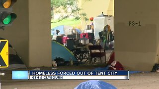 Milwaukee homeless population being forced out of 'tent city'