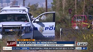 Henderson police investigating body found