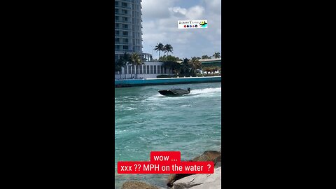 wow ... xxx ?? MPH on the water ?