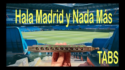 Harmonica TABS for Hala Madrid on a Chromatic Harmonica