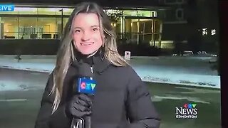 reporter passes out after saying