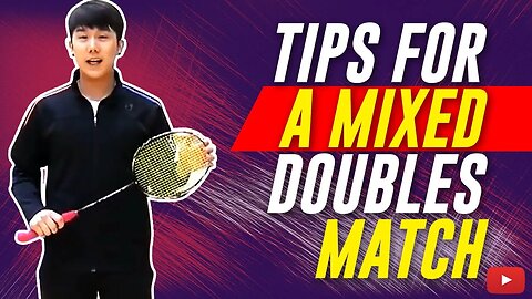 Tips for a mixed doubles match ⭐ When you play in front featuring cokcok badminton (Eng Subs)