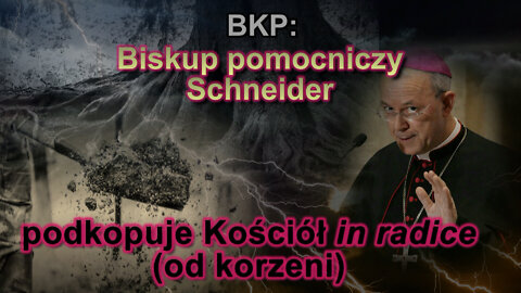 BKP: Biskup pomocniczy Schneider podkopuje Kościół in radice (od korzeni)