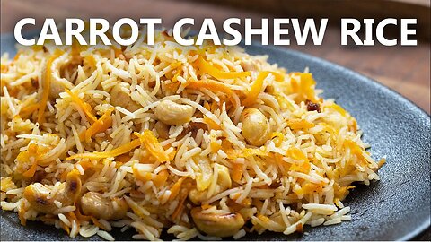 CARROT CASHEW RICE *Recipe for any occasion* - Easy Vegan Recipes!