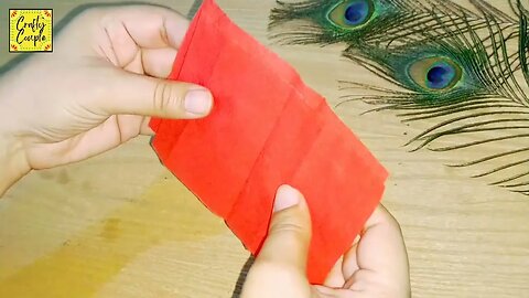 How to make Bow with Crepe Paper|Crepe Paper crafts@craftycouple1