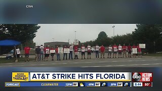 AT&T workers across the Southeast strike, claiming unfair labor practices