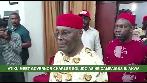 ATIKU meets Gov. Charles Soludo of Anambra State as he Campaign in Akwa