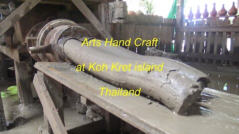 Arts Hand Craft at Koh Kret Island in Thailand