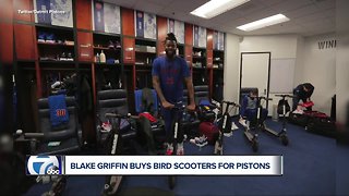 Blake Griffin gives Pistons teammates scooters