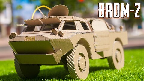 How To Make BRDM-2 Vehicle in PUBG Mobile From Cardboard