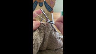 Knitting a snuggle sack