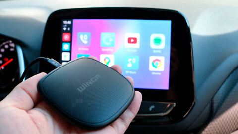 Streaming Box Automotivo 4G Winca para Central Multimídia com Carplay de Fábrica