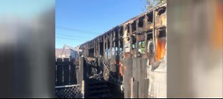 2 kids escape house fire in Las Vegas