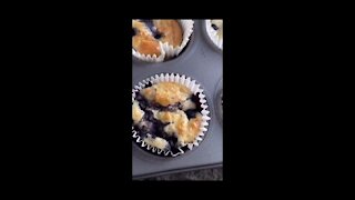 Healthy Blueberry Muffins - Tasty - Easy - Breakfast - Snack - #shorts