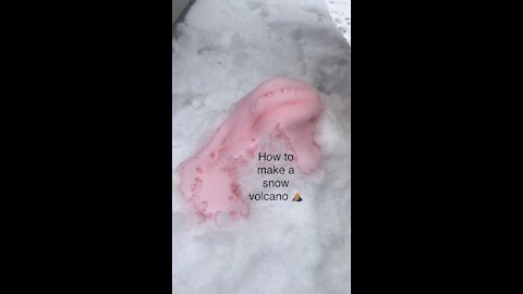 How to Make a Snow Volcano