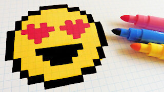 how to Draw Kawaii emoji - Hello Pixel Art by Garbi KW 8