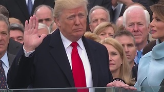 The 45th President of the United States, Donald J. Trump, sworn in