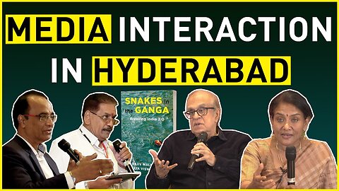 Ask Rajiv Malhotra & Vijaya Vishwanathan ! Media Interaction in Hyderabad