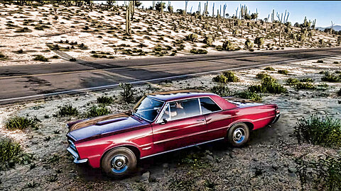 1965 Pontiac GTO. Is there gas in the car? Yes, there's gas in the car.