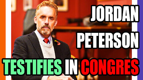 🔴LIVE: Jordan Peterson Testifies In Congress 🟠⚪🟣