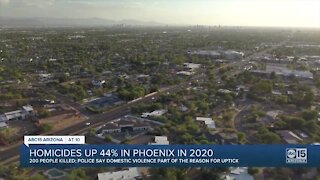 Homicides up 44% in Phoenix in 2020