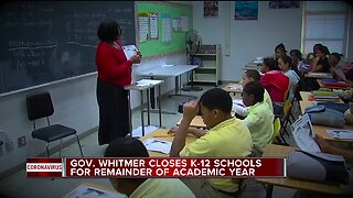 Gov. Whitmer orders all K-12 schools to close for remainder of academic year