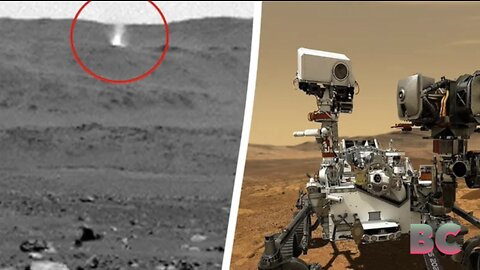 Perseverance Captures a 1.2-Mile-High Dust Devil Whirling Across Mars