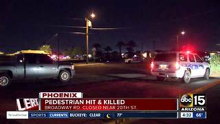 Pedestrian hit by cars, killed in Phoenix