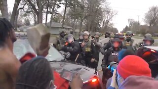 BLM Ready To Throw Brick At Cops, Is Put Down