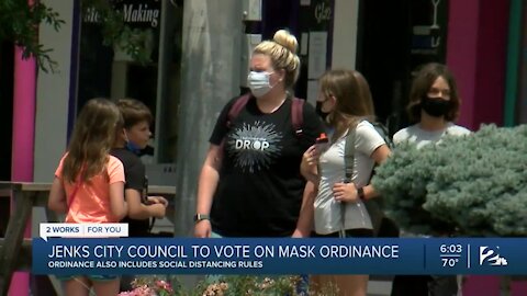 Jenks City Council, Set to Vote on Mask Ordinance