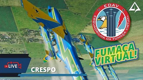 ✈️ LIVE com os pilotos do EDAV - Esquadrão de Demonstração Aérea Virtual [Esquadrilha da Fumaça]