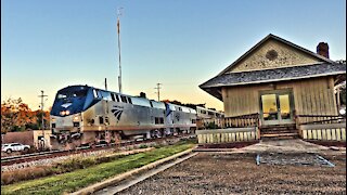 Amtrak At Flora, Mississippi